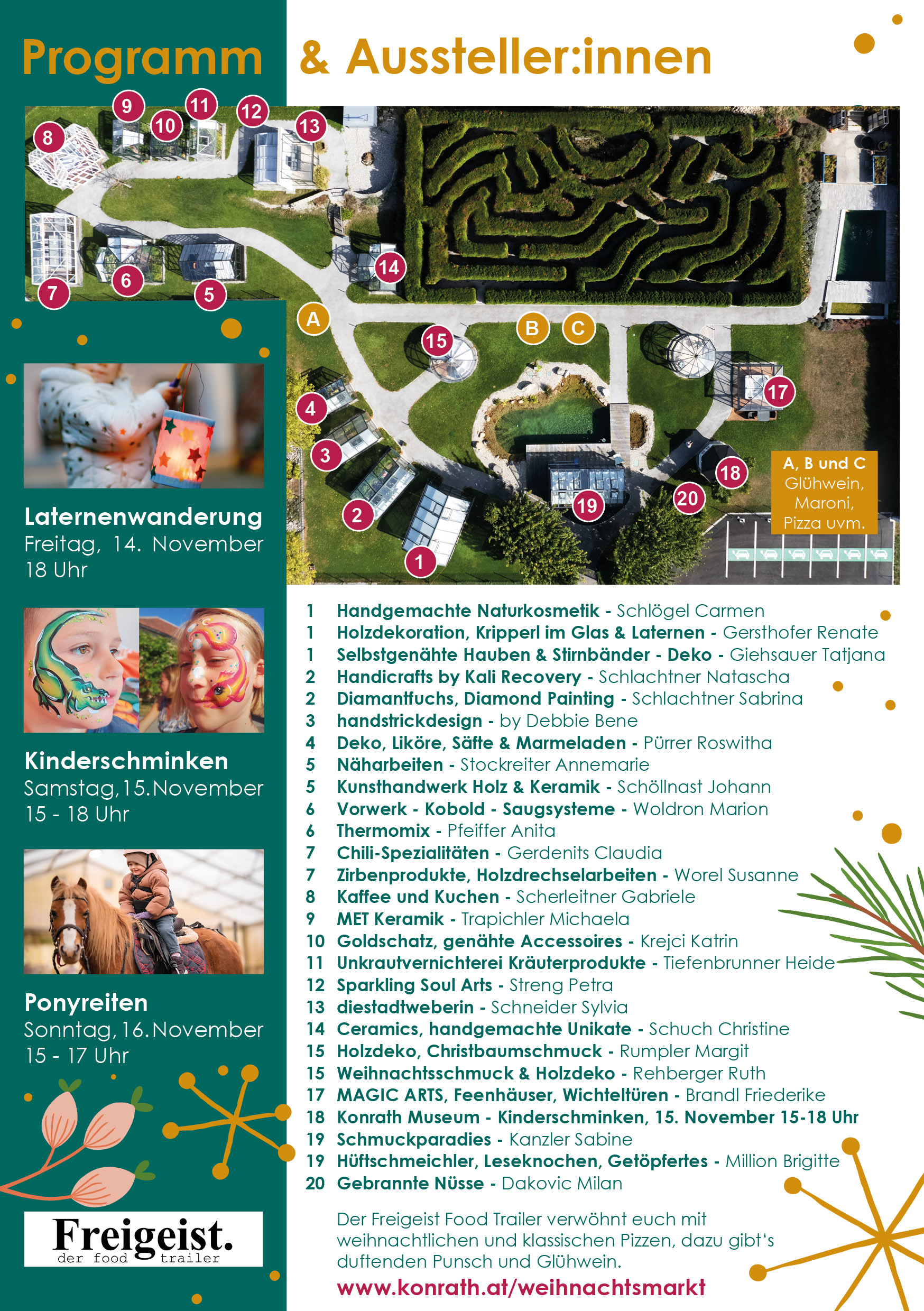 Weihnachtsmarkt Aussteller 2025