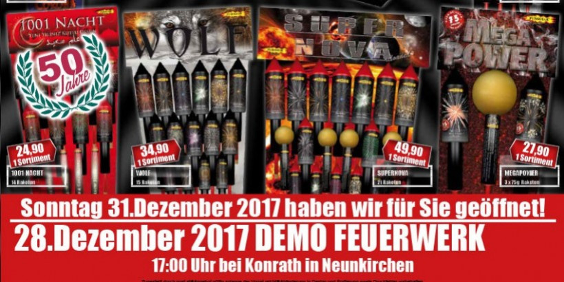 Demofeuerwerk Konrath 2017