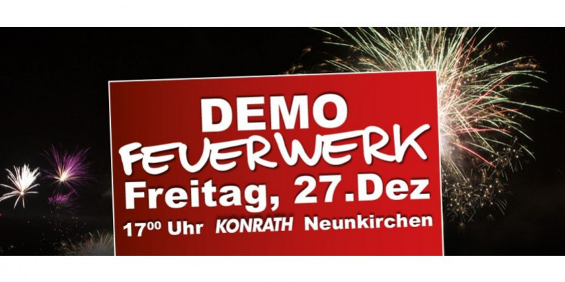 Demo Feuerwerk
